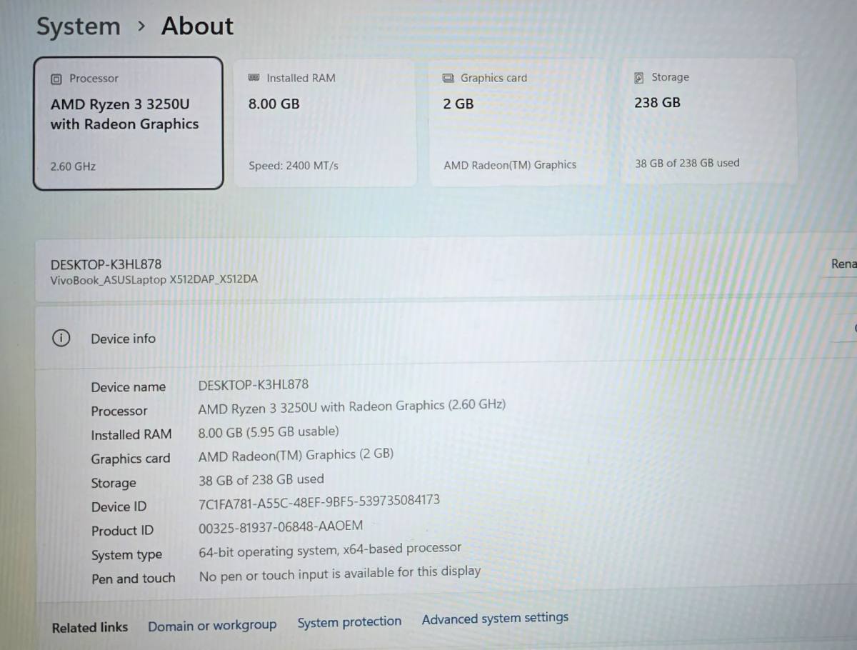 Fartölva ASUS VivoBook X512 6
